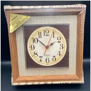 VTG SPARTUS Clock Wall Desk Framed Caprice - New old Stock in Original Packaging